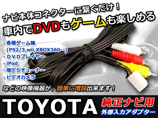 メール便送料無料 VTR アダプター 入力 マツダ C9TA（C9TA V6 650） 2010年モデル カーナビ DVDプレーヤー 外部機器再生_画像1