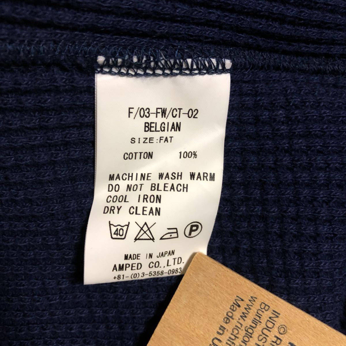 FAT thermal long T-shirt navy blue XL Carhartt 