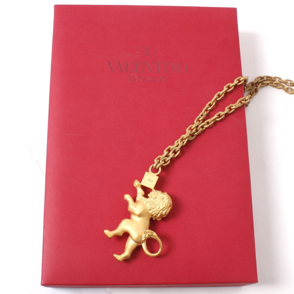 新品 VALENTINO GARAVANI Golden Leo Zodiac ネックレス ゴールド ヴァレンティノ ガラヴァーニ_画像1