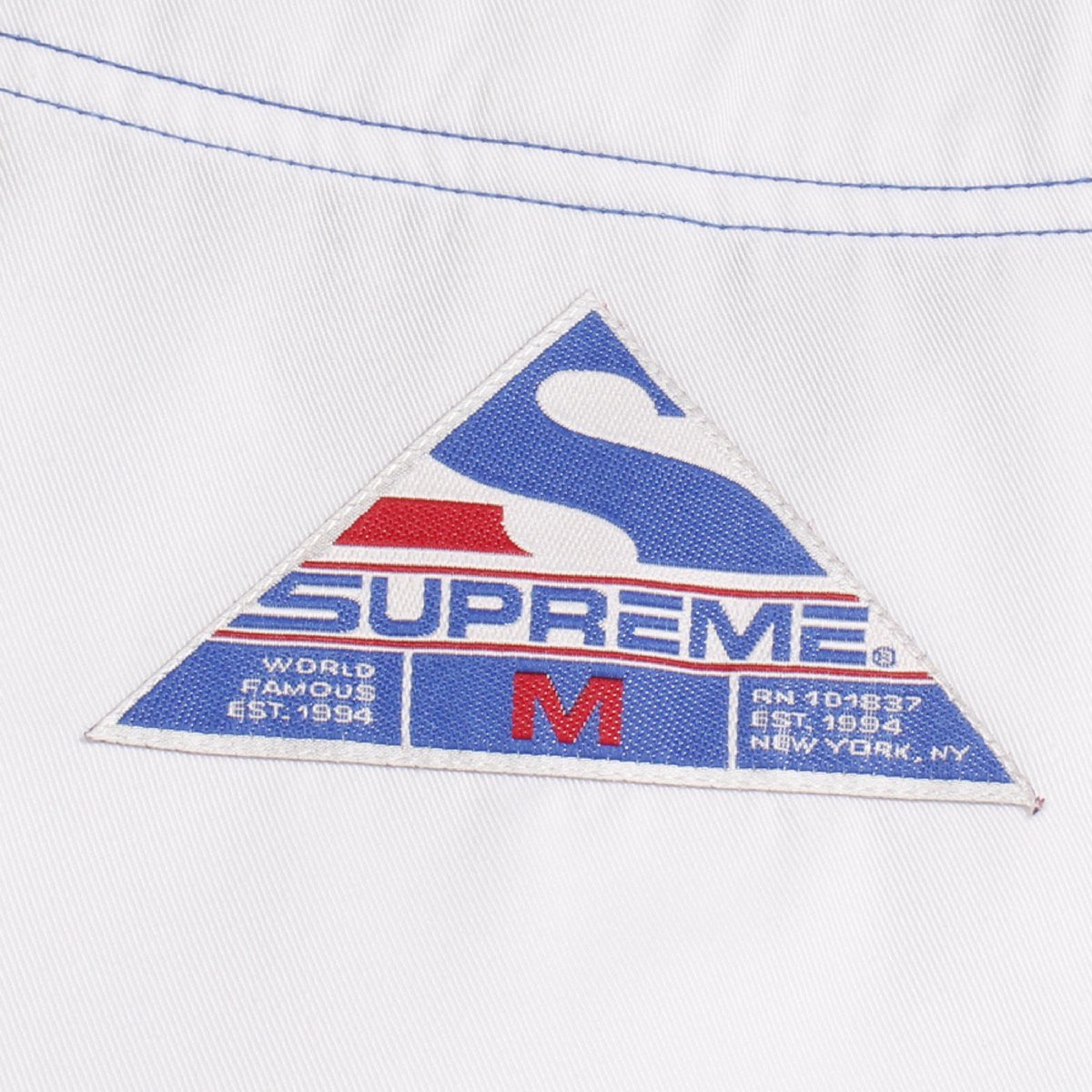 15AW Supreme TWILL BASEBALL SHIRT sizeM WHITE シュプリーム ツイルベースボールシャツ ユニフォーム ジャージ_画像5