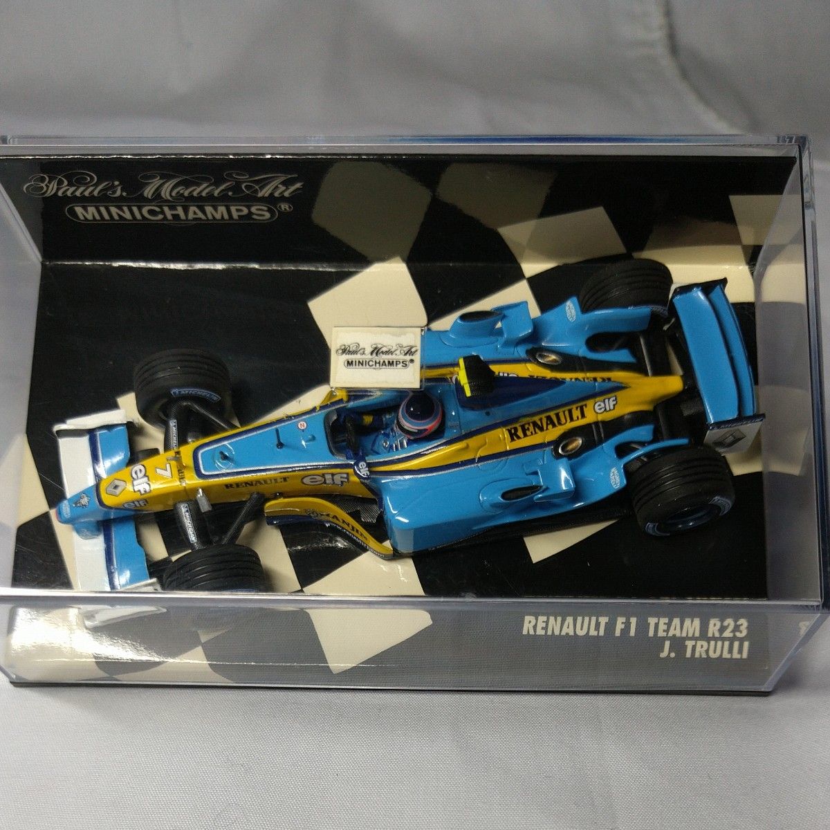 ミニカー 1/43 ミニチャンプス RENAULT F1 TEAM  R23 J.TRULLI