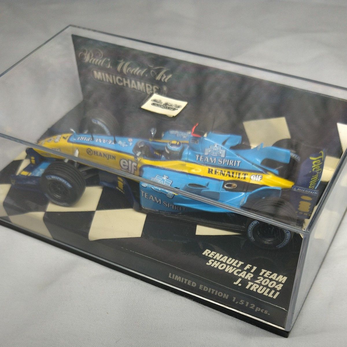 ミニカー 1/43 ミニチャンプス RENAULT F1 TEAM SHOWCAR 2004 J.TRULLI  