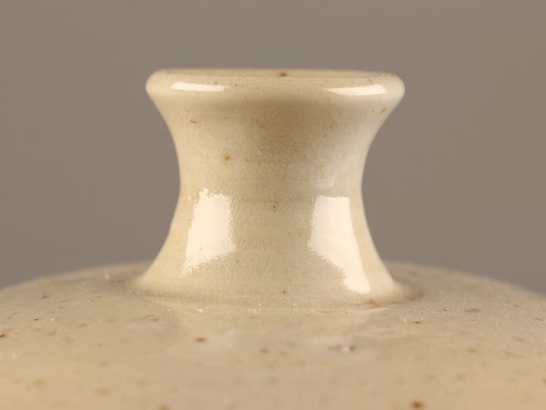 古美術 朝鮮古陶磁器 李朝 白磁 染付 扁壷 時代物 極上品 初だし品 C3799_画像4