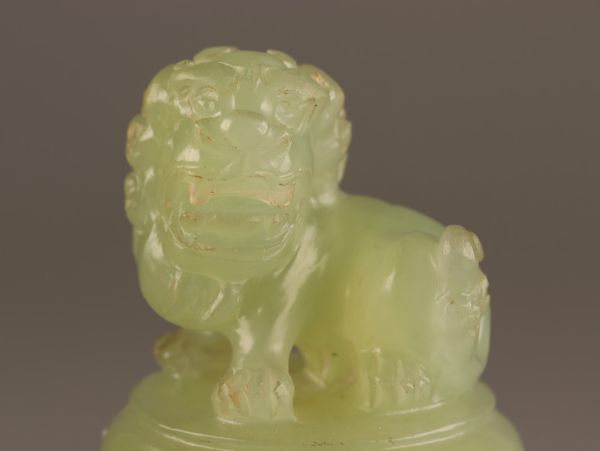 中国古玩 唐物 緑砡石 翡翠 遊環 置物 香炉 時代物 極上品 初だし品 C3783_画像4