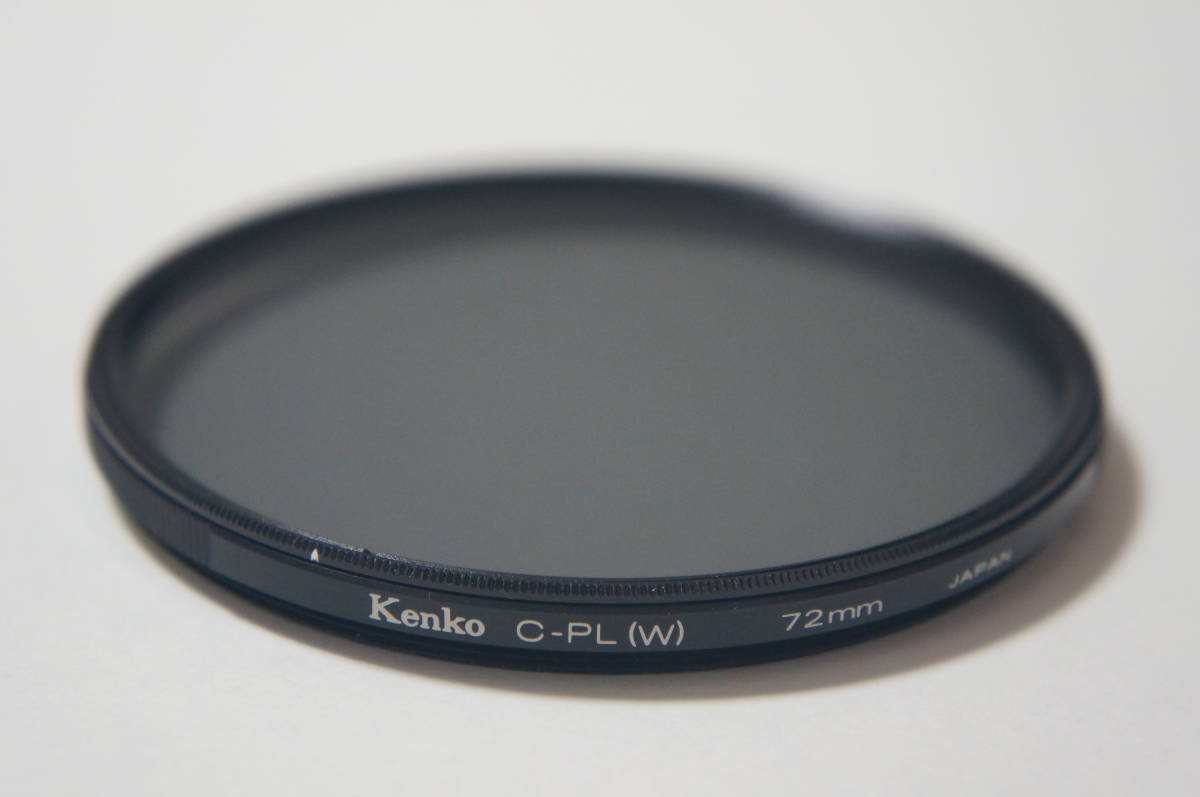 ★美品★[72mm] Kenko C-PL (W) 薄枠ワイド円偏光フィルター ケース付_回転枠の回転具合もスムーズです