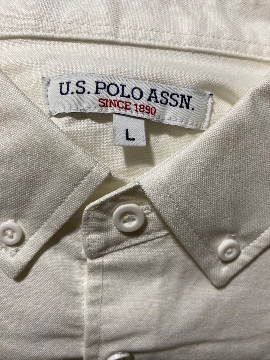 U.S. POLO ASSN. ユーエスポロアッスン ボタンダウン オックスフォード ブロード シャツ未使用 Lレディース
