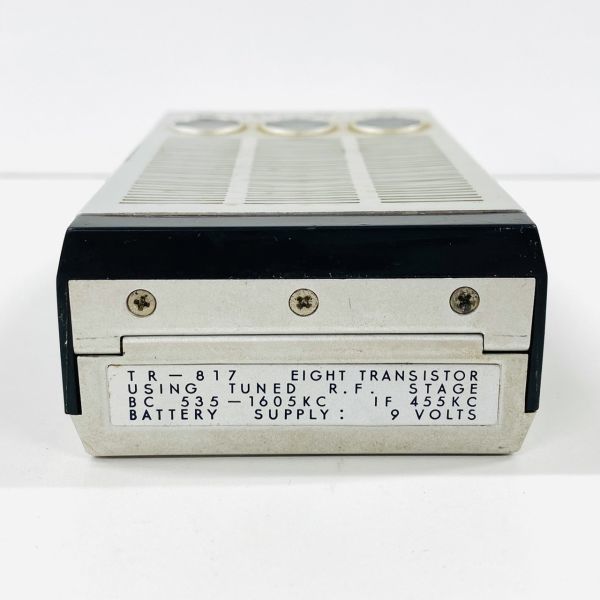 X656-Z14-46 ◎ SONY ソニー SUPER SENSITIVE トランジスタ ラジオ TR-817 小型 高機能 高周波増幅装置 1962年 レトロ オーディオ機器 ④_画像7