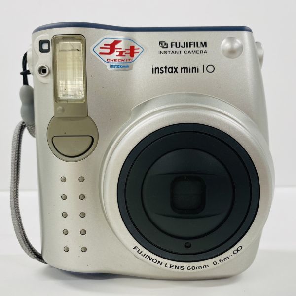 X646-Z1C-86 FUJIFILM フジフィルム instax mini10 インスタックスミニ チェキ インスタントカメラ 箱付 シルバー カメラ カードサイズ ④_画像2