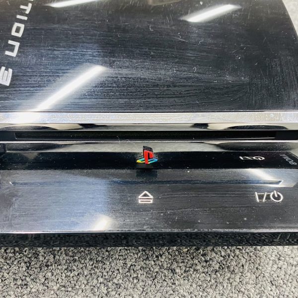 X628-Z10-235 SONY ソニー PlayStation3 プレイステーション3 ブラック CECHA00 通電確認済み コントローラー/コード付属 ゲーム機 玩具 ④_画像3