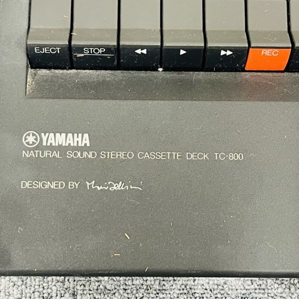 X247-Z1-1080 YAMAHA ヤマハ NATURAL SOUND STEREO CASSETTE DECK ナチュラルサウンドステレオ カセットデッキ TC-800 本体 通電確認済 ②_画像8