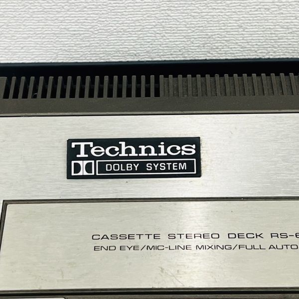 X206-Z10-228 Technics テクニクス CASSETTE STEREO DECK カセットステレオデッキ RS-640U 本体 通電確認済み 30×43×12(約/㎝) 音響 ②_画像7