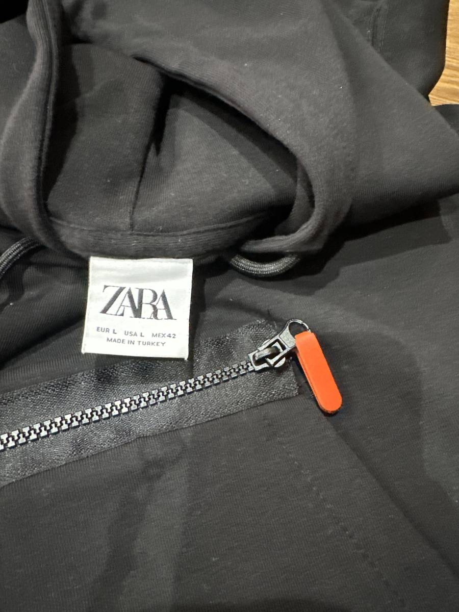 ZARA フード付きベスト　L_画像2