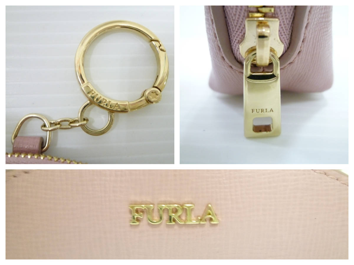 60946*FURLA/ Furla сумка сумка очарование собака / собака дизайн розовый цвет ширина : примерно 7-11.5cm длина ширина : примерно 9.5cm вставка ширина : примерно 4cm*