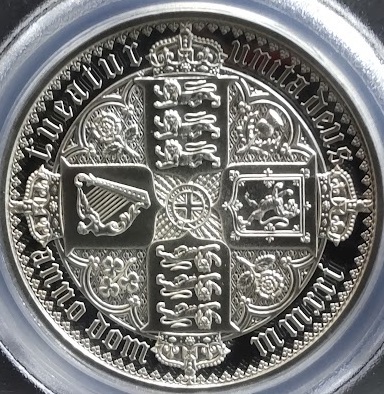 【準最高鑑定】2021年 英国 ロイヤルミント ゴチッククラウン 5ポンド 2オンス 銀貨 PCGS PR69 DCAMの画像3