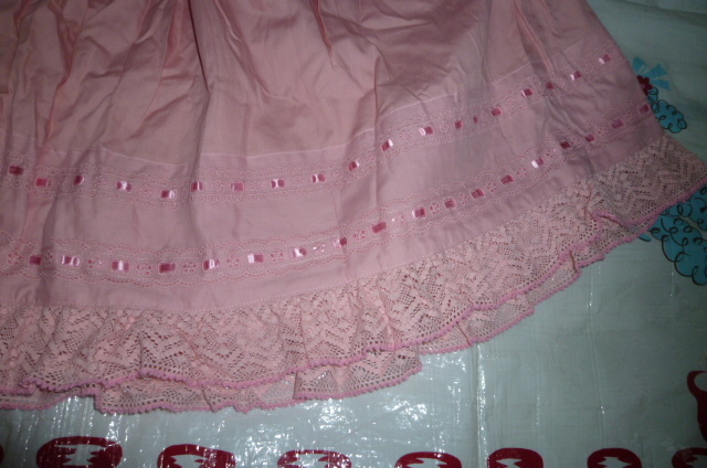  new goods unused tag attaching Shirley Temple pink color full fli skirt 160.