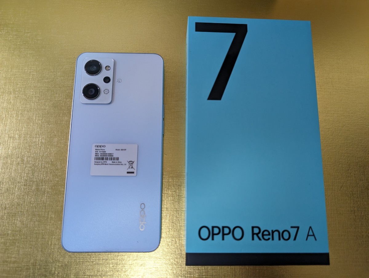 Reno7 A 6.4インチ メモリー6GB ストレージ128GB ドリームブルー ワイモバイル版　本体_画像1