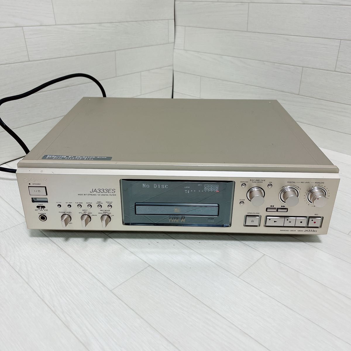 SONY MDデッキ MDS-JA333ES リモコン取説付き 高級 動作品 SONY MDデッキ MDS-JA333ES リモコン取説付き 高級 動作品