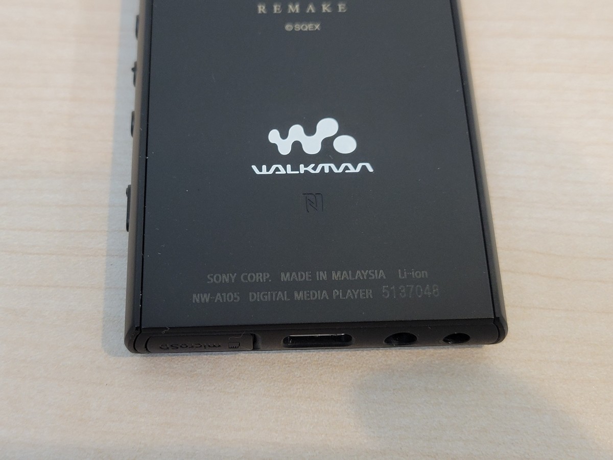 美品 SONY ウォークマン NW-A105 FF7 REMAKE Walkman 本体のみ(本体