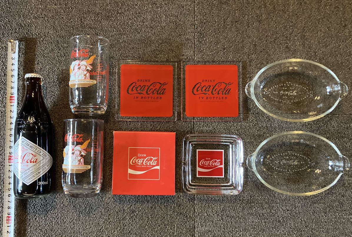  Coca Cola gla лопата тарелка Coaster бутылка бутылка пепельница Vintage товары american смешанные товары античный Showa Retro Dyna - гараж 