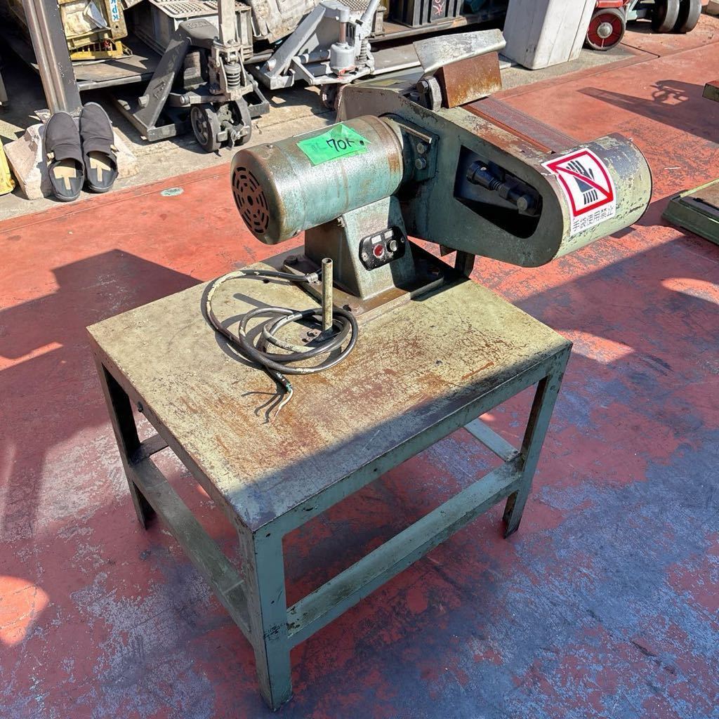 SKT6106 HITACHI Hitachi grinder BG-100 100V 50/60Hz working bench attaching [ operation verification settled ]