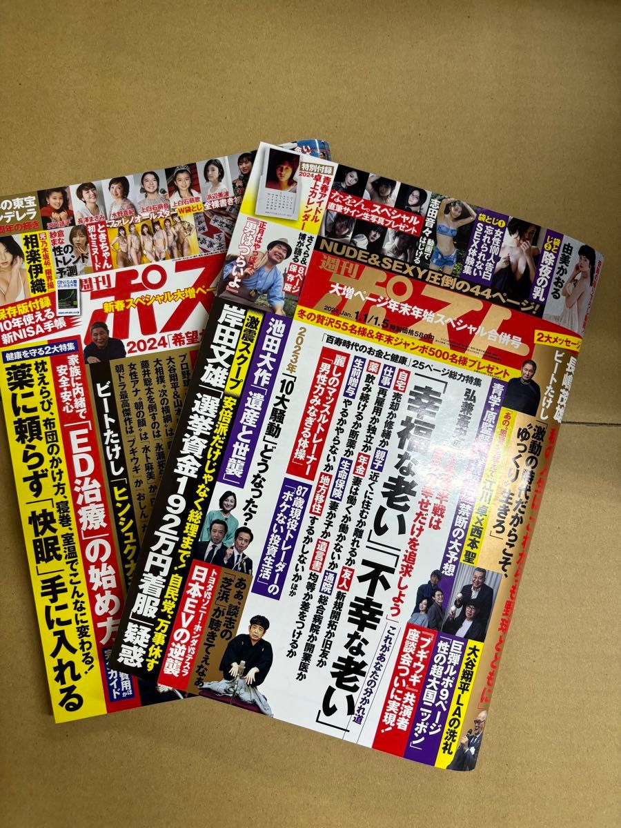 週刊ポスト 2024年1月5日号 1/12最新号(小学館)2冊 週刊ポスト 2024年1月5日号 1/12最新号(小学館)2冊