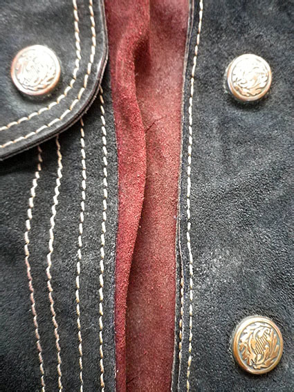 ■ヴィンテージ　スウェード革ジャケットELTORO BRAVO-Genuine Leather サイズ42 US製◆BA/_画像4