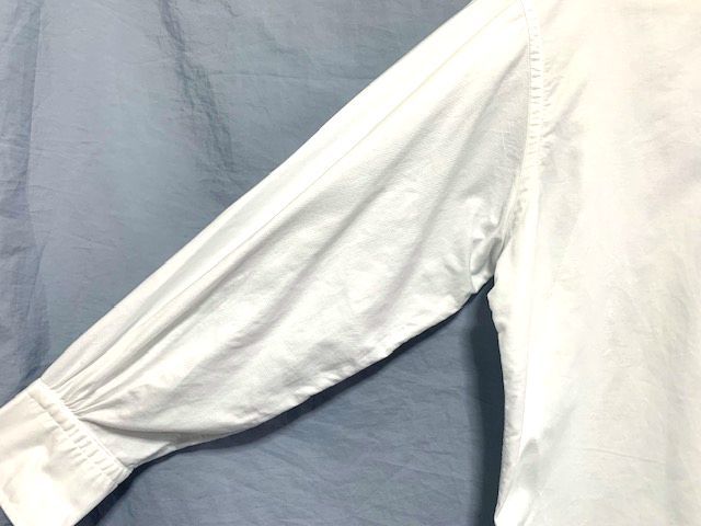 ★USA製 美品　BLACK FLEECE by BROOKS BROTHERS ブルックスブラザーズ　スーピマコットン オックスフォード織 BDシャツ ホワイト BB3_袖の縫製デザインです。