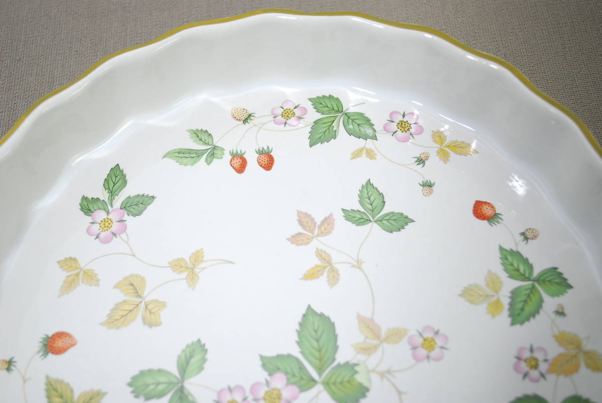 WEDGWOOD ウェッジウッド WILD STRAWBERRY OVEN TO TABLE 皿 ／検索 大皿 アンティーク レトロ プレート【01012】_画像7