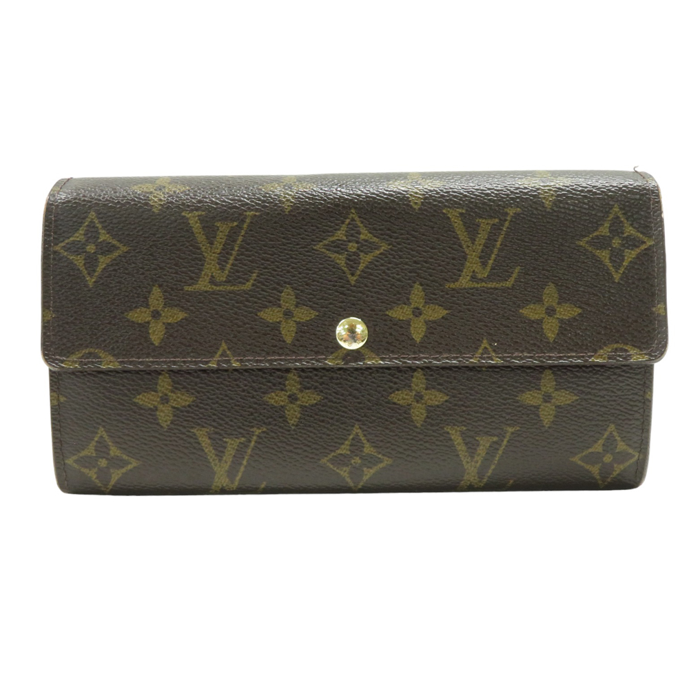 【1円】LOUIS VUITTON ルイ ヴィトン M61734/CA0079 長財布 ポルトフォイユ サラ モノグラム [240101053963]_画像1