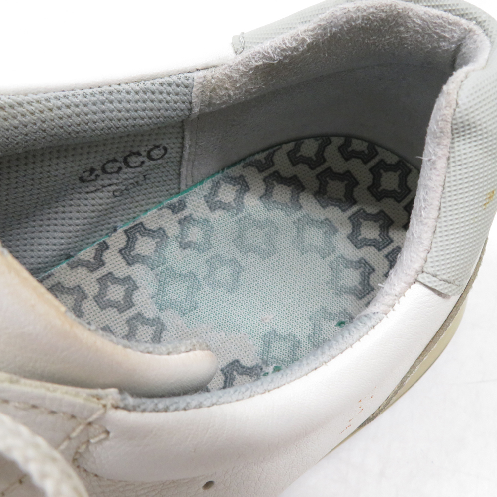 【1円】ecco エコー 150604-54322/STREET RETRO スパイクレスゴルフシューズ ホワイト系 EU41 [240101037042]_画像9