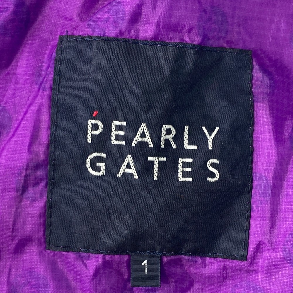 PEARLY GATES パーリーゲイツ ナイロンジップパーカー 総柄 パープル系 1 [240101097218] ゴルフウェア レディース_画像6