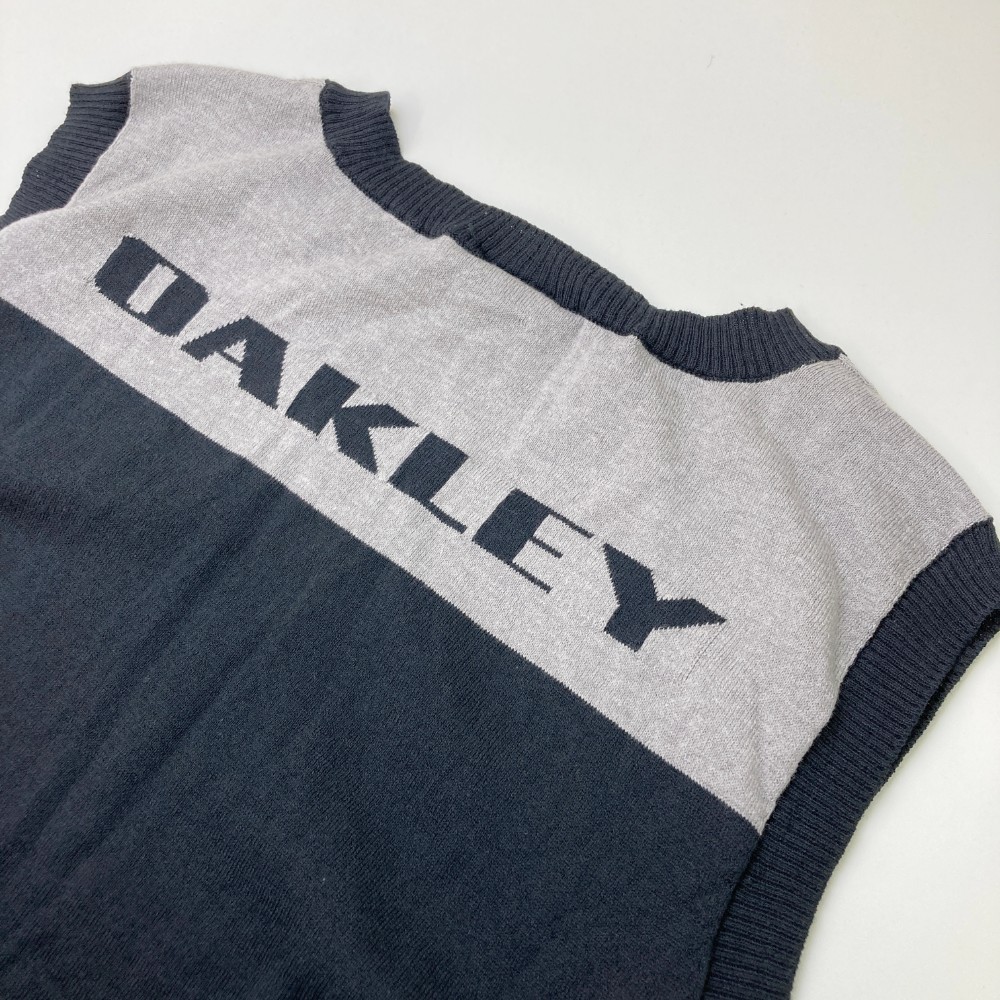 OAKLEY オークリー Vネックニットベスト ブラック系 XL [240001918861] ゴルフウェア メンズ_画像4