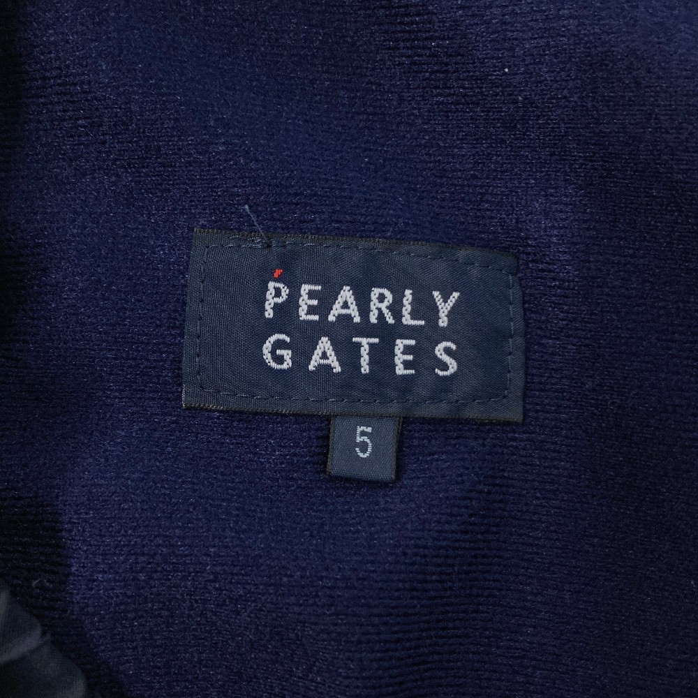 PEARLY GATES パーリーゲイツ 蓄熱パンツ ネイビー系 5 [240101060690] ゴルフウェア メンズ_画像5