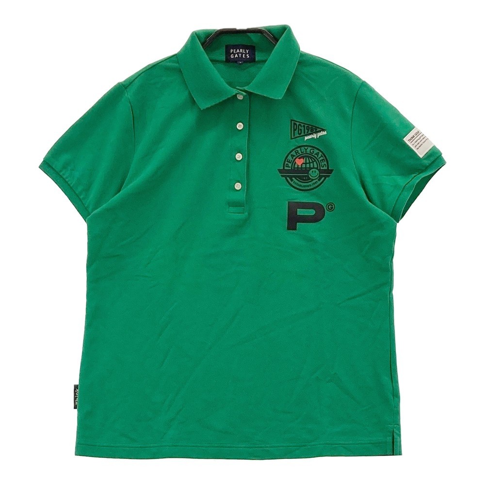 PEARLY GATES パーリーゲイツ 2022年モデル 半袖 ポロシャツ グリーン系 2 [240101109925] ゴルフウェア レディース