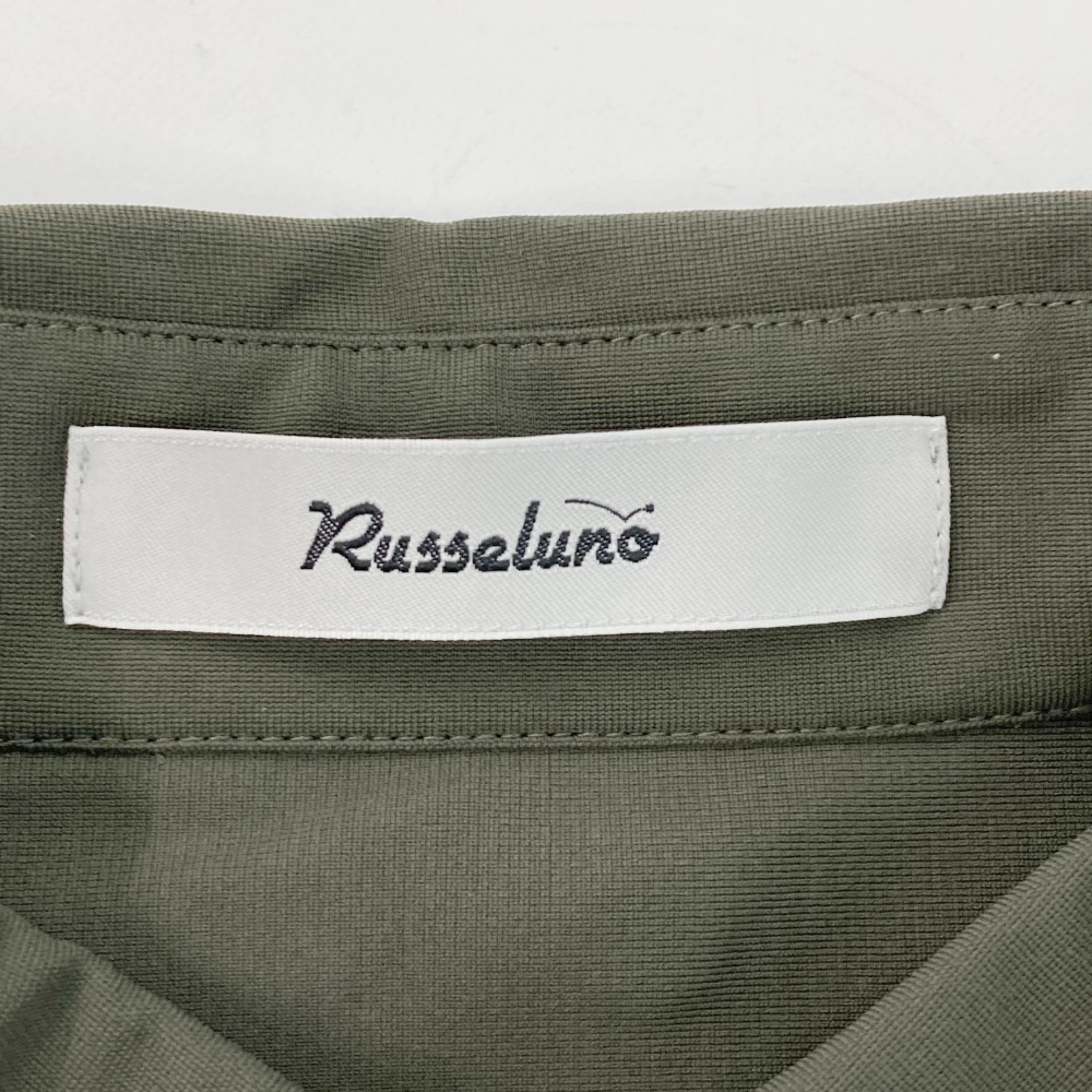 RUSSELUNO ラッセルノ 半袖ポロシャツ ルチャ ワッペン カーキ系 5 [240001974817] ゴルフウェア メンズ_画像5