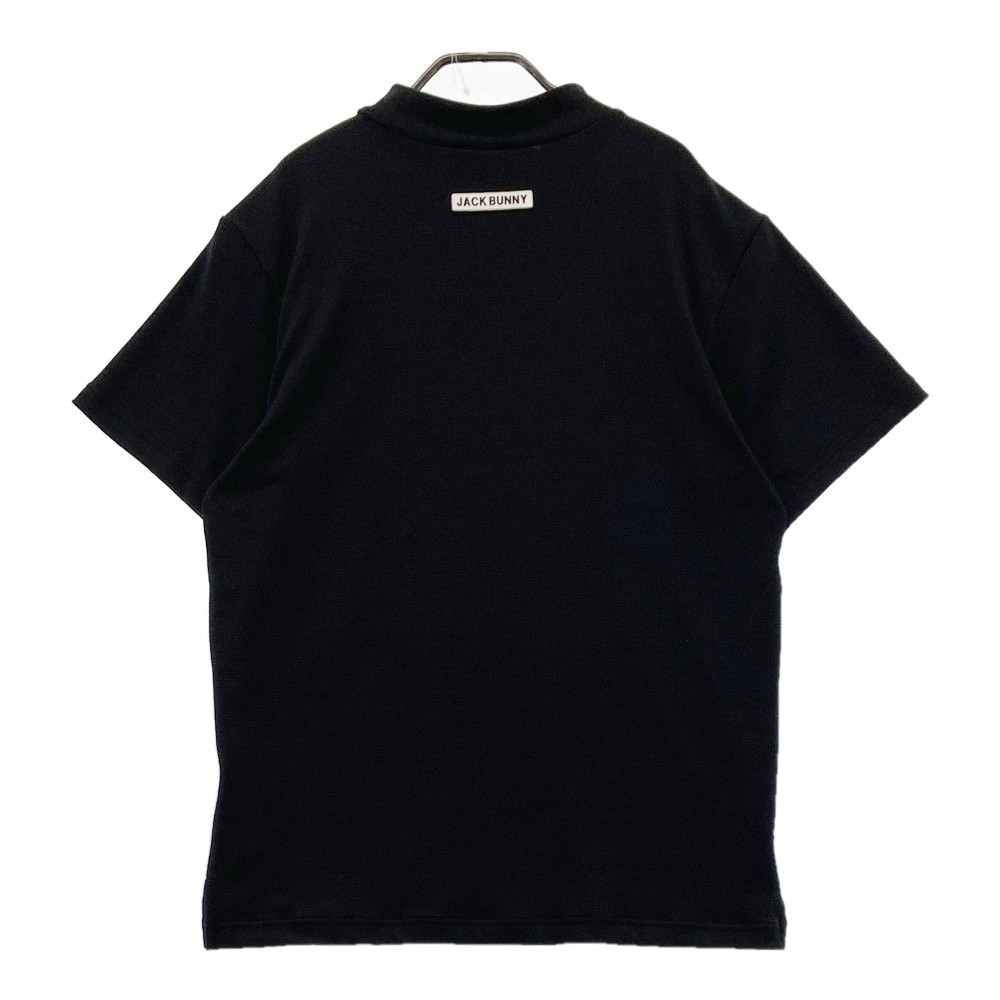 JACK BUNNY ジャックバニー 2022年モデル ハイネック 半袖Tシャツ ブラック系 6 [240001945440] ゴルフウェア メンズ_画像2