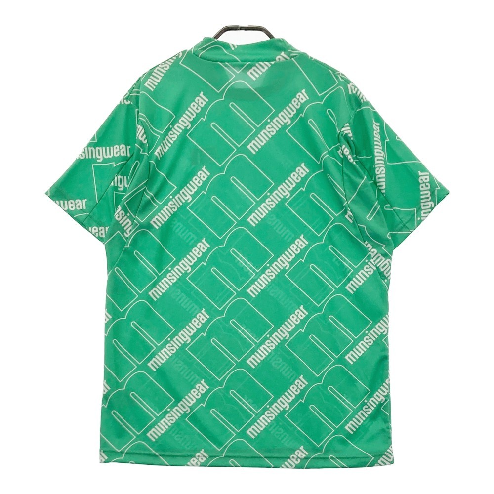 MUNSING WEAR マンシングウェア 2023年モデル ハイネック半袖Tシャツ ロゴ グリーン系 L [240001981223] ゴルフウェア メンズの画像2