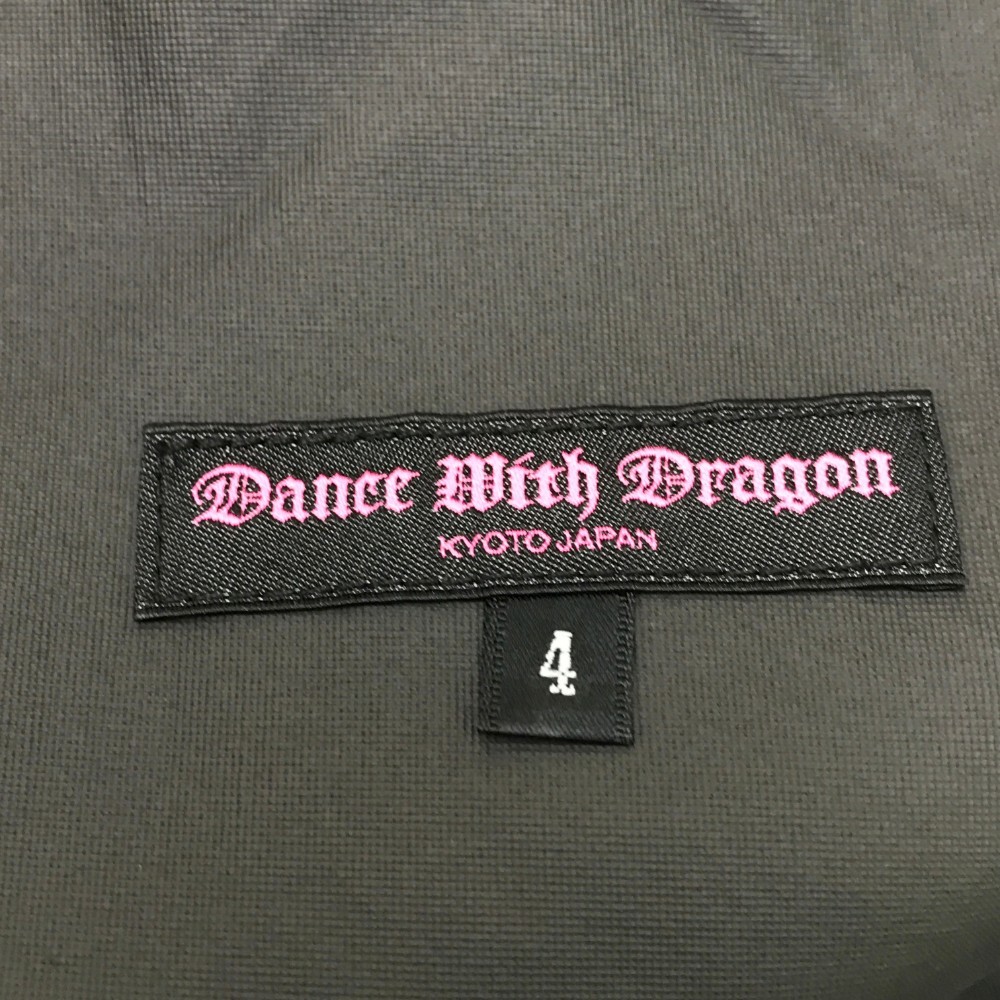 DANCE WITH DRAGON ダンスウィズドラゴン インナー付 スカート ロゴ 総柄 ブラック系 4 [240001990214] ゴルフウェア レディースの画像6