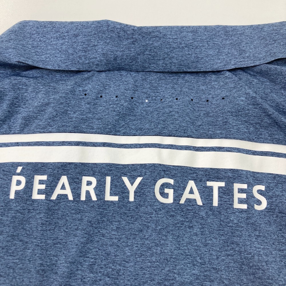 PEARLY GATES パーリーゲイツ 半袖 ポロシャツ スキッパー シャツ ネイビー系 6 [240101001112] ゴルフウェア メンズ_画像5