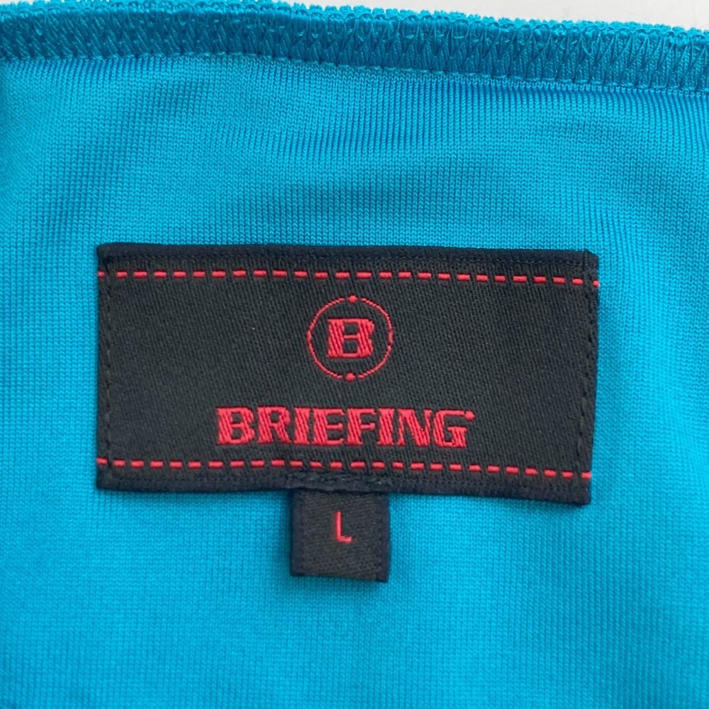 BRIEFING GOLF ブリーフィング 2022年モデル ハイネック 半袖Tシャツ ブルー系 L [240101107783] ゴルフウェア メンズ_画像5