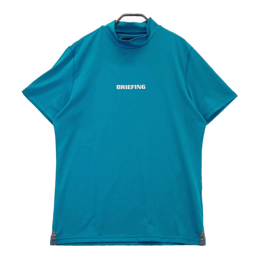 BRIEFING GOLF ブリーフィング 2022年モデル ハイネック 半袖Tシャツ ブルー系 L [240101107783] ゴルフウェア メンズ_画像1