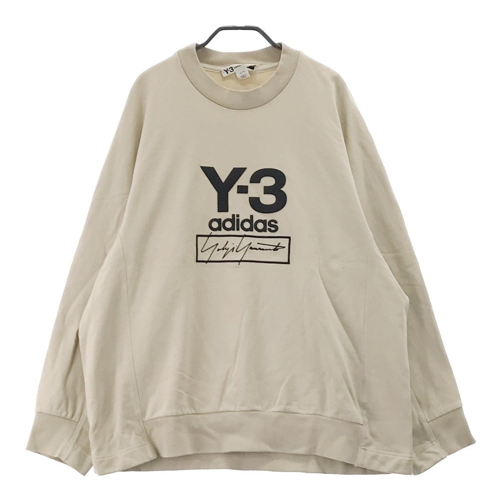 Y-3 ワイスリー FJ0433 スウェット Stacked Logo ベージュ系 XL [240101115887] メンズ_画像1