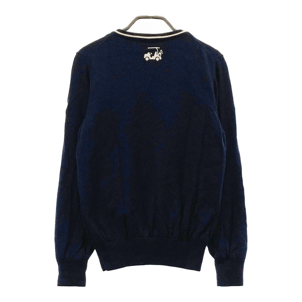 BEAMS GOLF Beams Golf подкладка есть вязаный свитер темно-синий серия M [240101109975] Golf одежда женский 