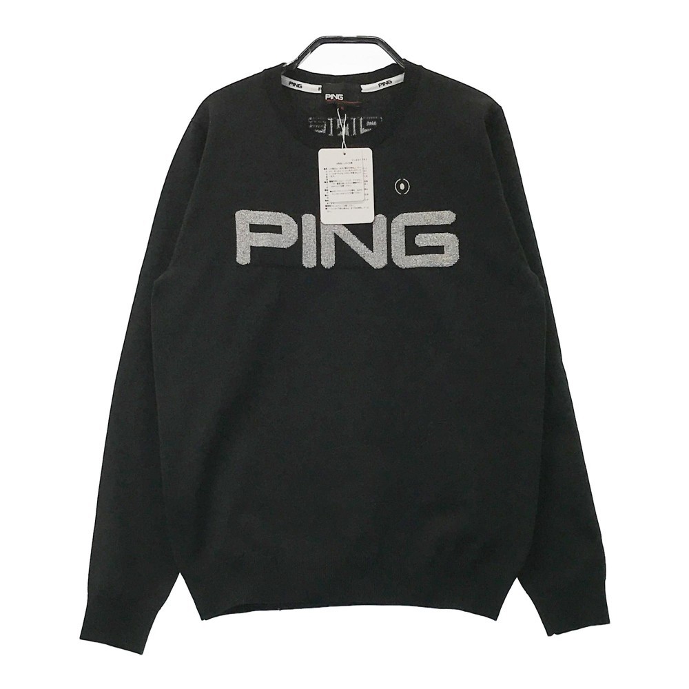 [ прекрасный товар ]PING булавка 2022 год модели вязаный свитер оттенок черного S [240101119021] Golf одежда женский 