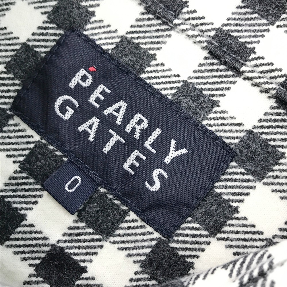 PEARLY GATES パーリーゲイツ 長袖ポロシャツ ボタンダウン ギンガムチェック柄 ネイビー系 0 [240101116571] ゴルフウェア レディース_画像3