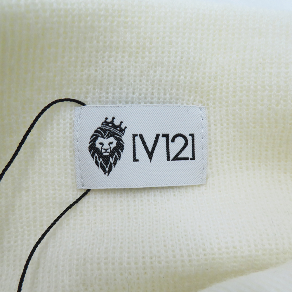 【新品】V12 ヴィトゥエルブ ニット帽 ホワイト系 FREE [240101120864] ゴルフウェア_画像5