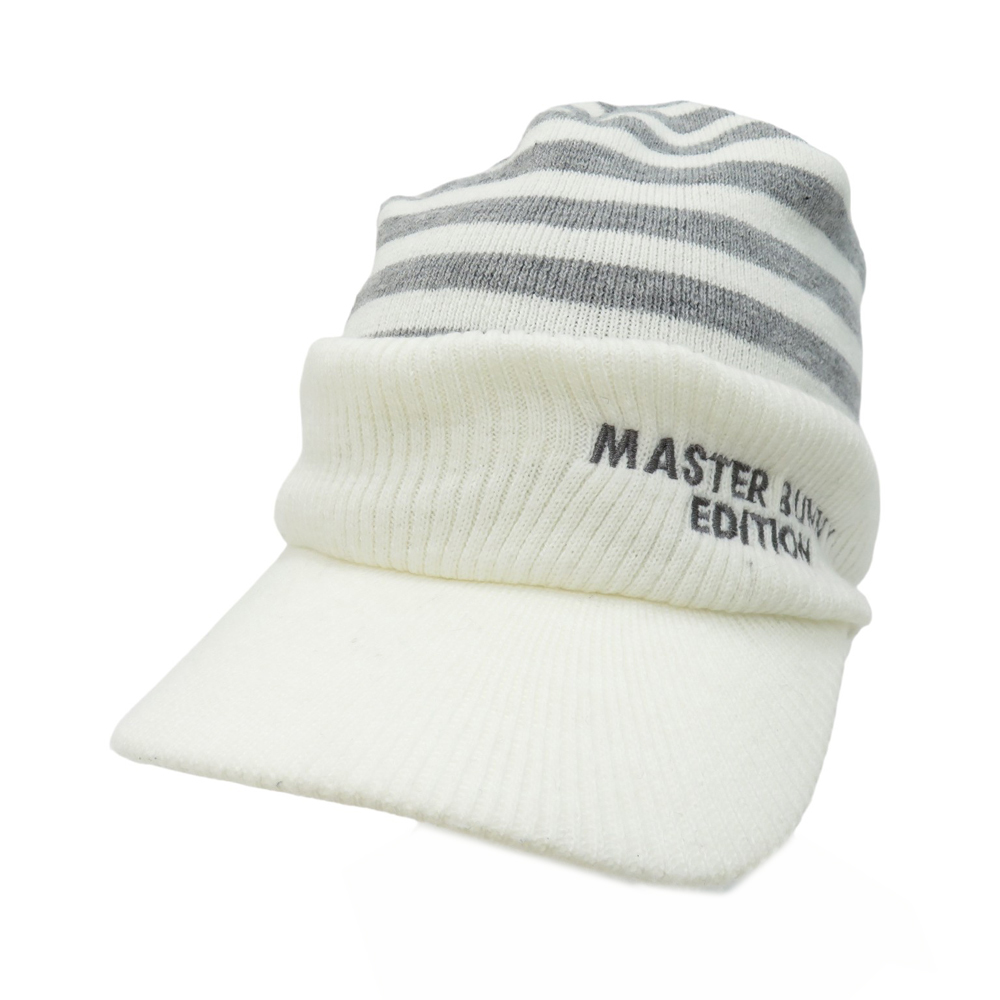 MASTER BUNNY EDITION マスターバニーエディション 3WAYニット帽 ボーダー柄 ホワイト系 FR [240101122953] ゴルフウェア_画像1