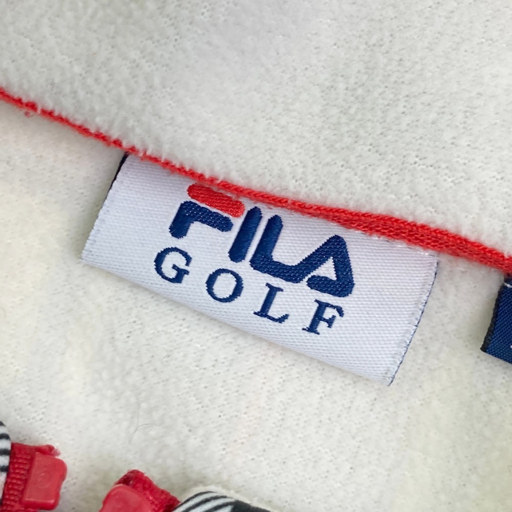 FILA GOLF フィラゴルフ IK4EL228 ジップジャケット チェック柄 ブラック系 M [240101094292] ゴルフウェア レディース_画像4