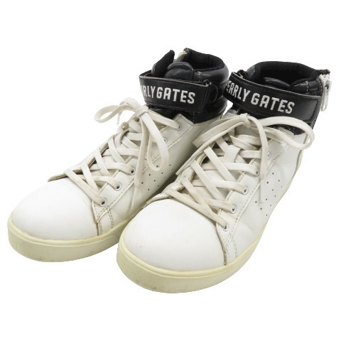 PEARLY GATES パーリーゲイツ 053-7992804 ハイカット ゴルフシューズ ホワイト系 23.5cm [240001819555] ゴルフウェア レディース