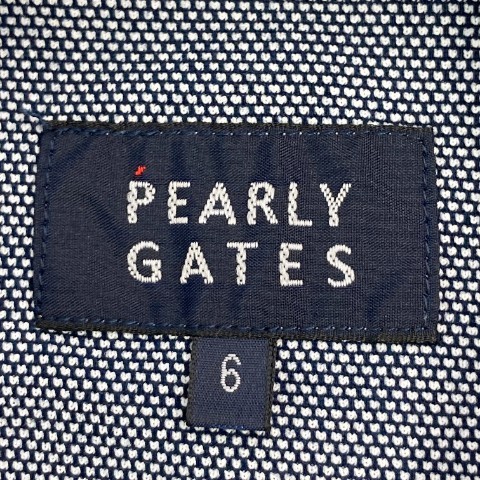 【1円】PEARLY GATES パーリーゲイツ 長袖ポロシャツ ボタンダウン ネイビー系 6 [240101087127]_画像6